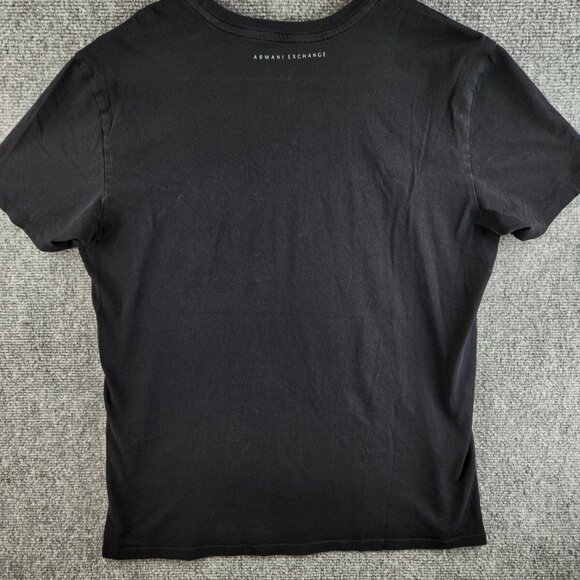 Armani Exchange T-shirt Women Large Logo Short Sleeve Black Graphic Soft Adult - Picture 12 of 14